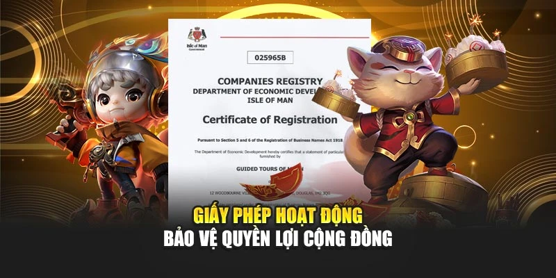 Giấy phép hoạt động bảo vệ quyền lợi cộng đồng